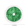 thumbnail image 3 of Christmas Tree Skirt 31.49 in Round Red Yellow Green Pink Brown Cloth Holiday Decoration for Tree Base, 3 of 6