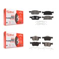 thumbnail image 1 of SIM Front Rear Semi-Metallic Brake Pads Kit for Car Ford Edge Lincoln Nautilus MKX KSM-100470, 1 of 8