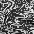 thumbnail image 1 of oneOone Viscose Chiffon Black Fabric Abstracts Craft Projects Decor Fabric Printed By The Yard 42 Inch Wide, 1 of 4