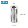 thumbnail image 2 of Unique Bargains Adaptateurs de Filetage Manchon Réducteur Écrou 20 Pcs M10x1.5 Mâle à M6x1 Femelle Réparation Insert Écrou 20mm, 2 of 7