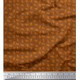 thumbnail image 1 of Soimoi Cotton Cambric Fabric French Horn Musical Instrument Print Sewing Fabric Yard 42 Inch Wide, 1 of 3