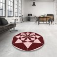 thumbnail image 4 of Ahgly Company Tapis Rectangulaire d'Intérieur Lavable en Machine Rouge Canneberge Transitionnel, 4 Pieds x 6 Pieds, 4 of 7