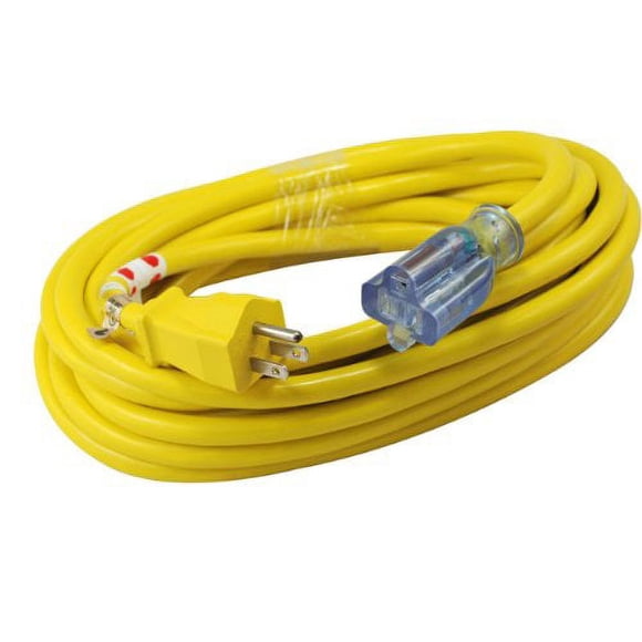Conntek 20251-100 15 Amp Indoor/Outdoor SJTW 12/3 Extension Cord, 100 Feet, UL and OSHA Certified