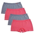 thumbnail image 1 of FEM Girl Seamless Girl Panties Boy Shorts - 4 Pack, 1 of 1