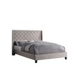 thumbnail image 1 of Topline Home Furnishings Upholstered Platform Bed, Beige, 1 of 5