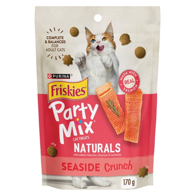 Friskies Party Mix Naturelles Croquant Bord de Mer Gâteries pour Chats