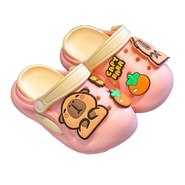 MIASHUI Sabots Garçons Filles Mignons Sandales d'Été Plage Piscine Chaussures d'Eau, Rose, 9-10 Ans