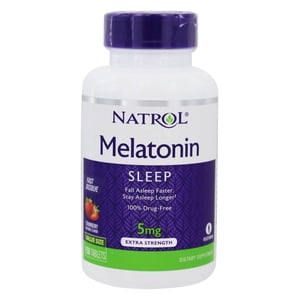Natrol - Melatonin Sleep Extra Strength Fast Dissolve Strawberry 5 mg. - 150 Tablets