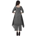 thumbnail image 4 of Moomaya Ensemble Kurti Kurta Pantalon pour Femmes Col Bateau Imprimé Robe 2 Pcs Tenue Ethnique, 4 of 6