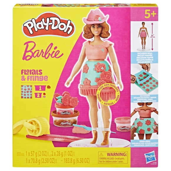 Play-Doh Barbie Fleurons et franges, coffret de pâte à modeler