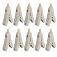 thumbnail image 2 of Insulated  Clips, Positive Negative Test Clamp 10Pcs Portable Gold Plated Brass 25mm Opening  For Multimeter Grey, 2 of 8