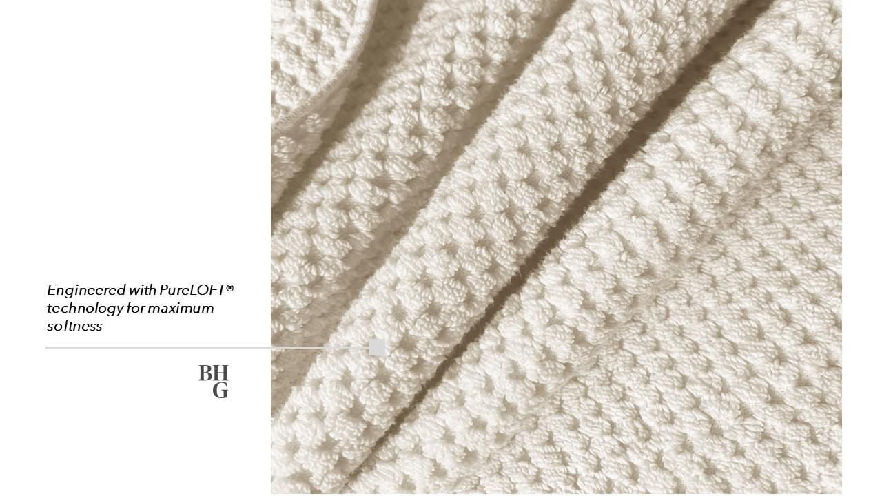Better Homes & Gardens Signature doux Popcorn Texture Collection serviettes à main