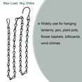 thumbnail image 4 of Unique Bargains 90cm Extension Lighting Chain S Hook Hanging Chains Black 2 Pack, 4 of 6