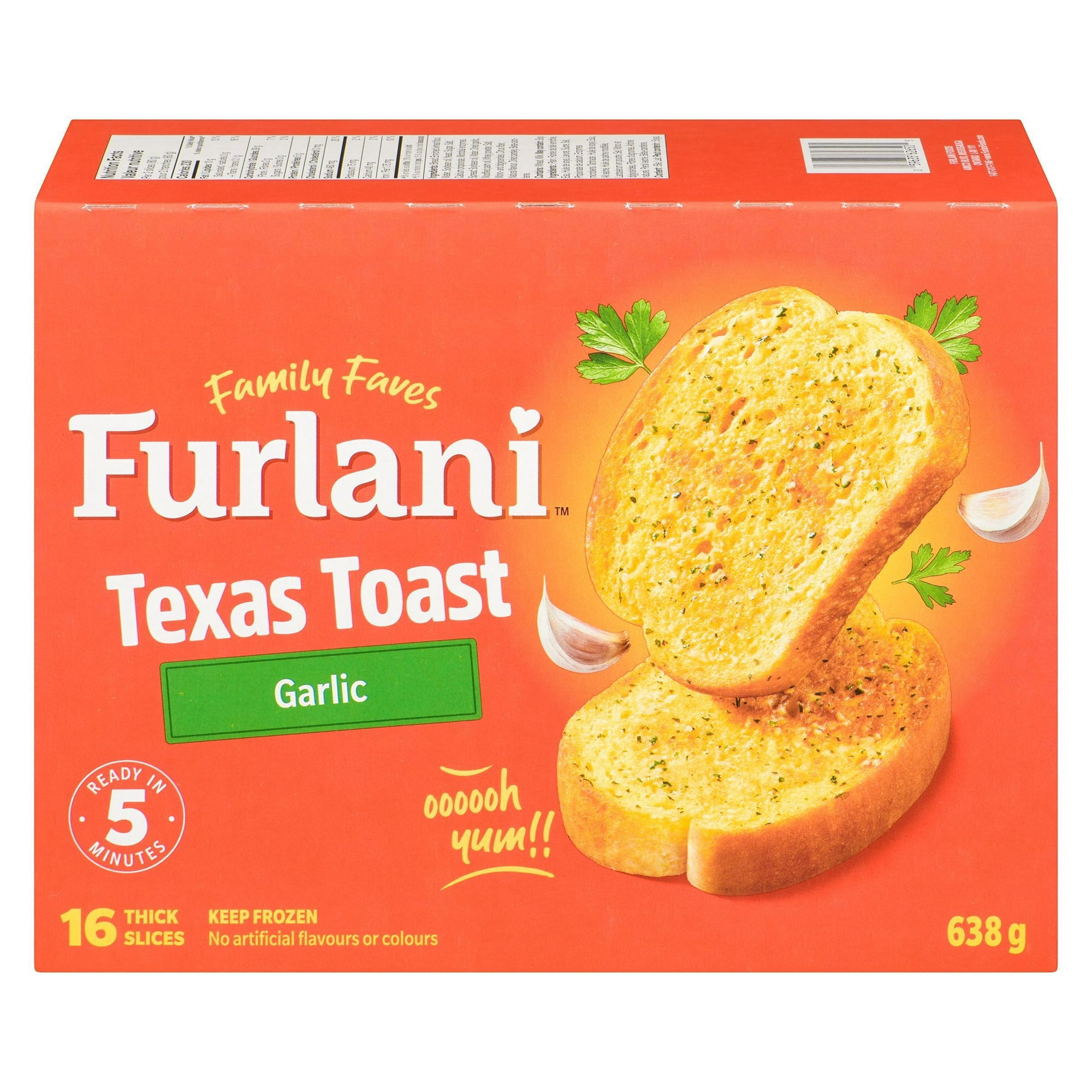 Pain grillé à l'ail Texas de Furlani 638g