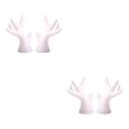 thumbnail image 2 of mmirethe 2pcs Easy To Install Antlers Sticker To Decorate Christmas Car Cute Waterproof white small 2Set, 2 of 6