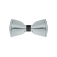 thumbnail image 1 of INSPIRE CHIC Nœuds Papillon Formels Unis Pré-Noués pour Homme Nœuds Papillon Sangle Ajustable Gris Argenté, 1 of 5