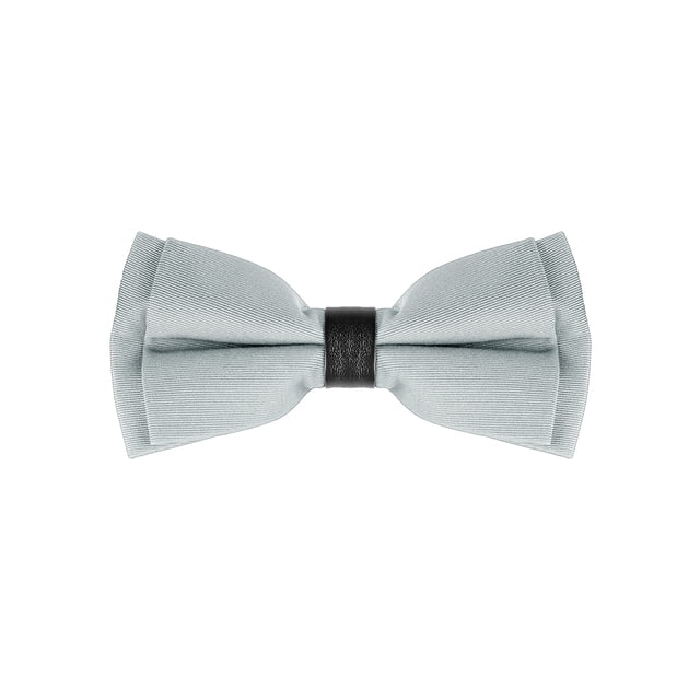 INSPIRE CHIC Nœuds Papillon Formels Unis Pré-Noués pour Homme Nœuds Papillon Sangle Ajustable Gris Argenté