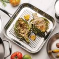 thumbnail image 2 of Tramontina Signature 11-Inch Tri-Ply Clad Stainless Steel Square Grill Pan, Induction-Ready, Dishwasher-Safe, 2 of 5
