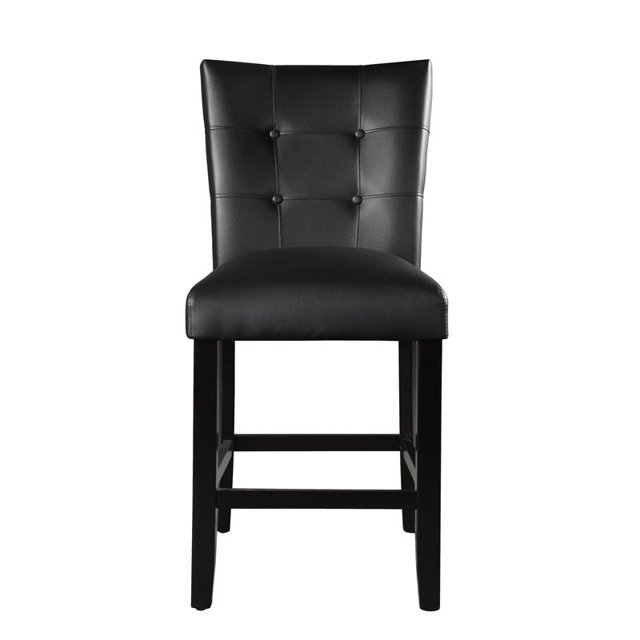 Steve Silver Markina Black Vinyl Counter Chair