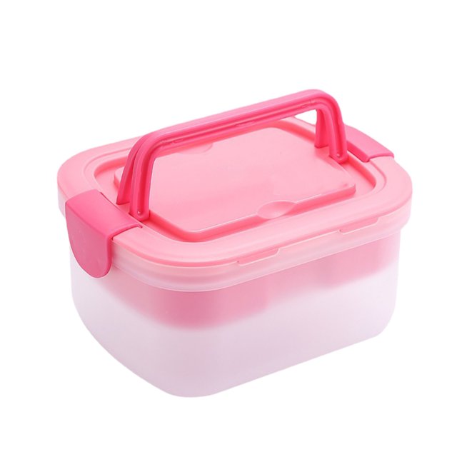 HOT Insulated Leakproof Lunch Container With 4 Compartments Removable Tray Double Layer Design Hot Cold Food Storage Bpa-Free Plastic For Office School And Travel Durable Microwave Safe
