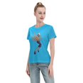 thumbnail image 4 of T-Shirt Basique à Manches Courtes pour Femme une Pièce Robin, 4 of 6