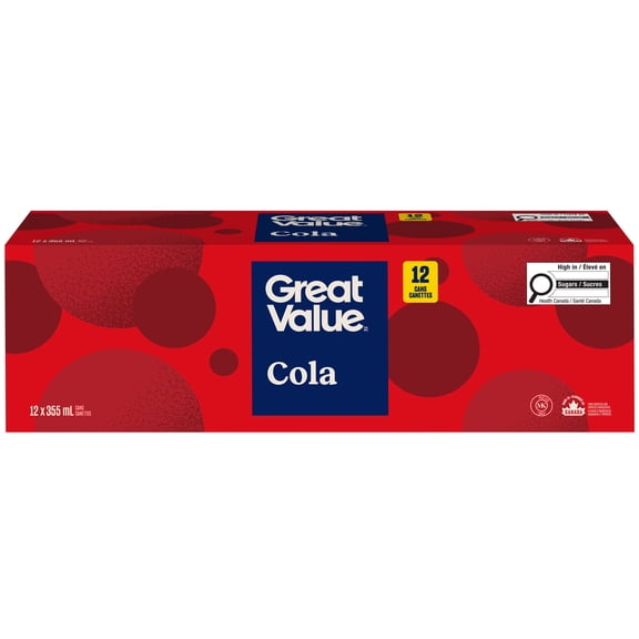 Great Value Cola, 12 Cans x 355 mL