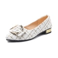 thumbnail image 4 of Femmes Filles Unies Grande Taille à Enfiler Plates Peu Profondes Confort Décontractées Chaussures Simples, 4 of 9