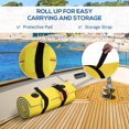 thumbnail image 4 of Soozier 6.5'x2' Roll-Up Water Floating Mat Pool Pad for Recreation Yellow, 4 of 9
