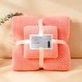 thumbnail image 1 of Fleece Towel Set, EDHITNR Soft Absorbent Bath Towel, Premium Microfiber Quick Dry Hand Towel Machine Washable, Pink, 1 of 3