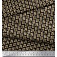 thumbnail image 3 of Soimoi Black polyester Crepe Fabric Brush Stroke Abstract Decor Fabric Printed Yard 52 Inch Wide, 3 of 3