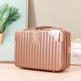 thumbnail image 1 of 14 inch Cosmetic Box Hand Luggage Organizer Makeup Case Small Mini Travel Suitcase Password Box Boarding Case With Metal corner 3, 1 of 6