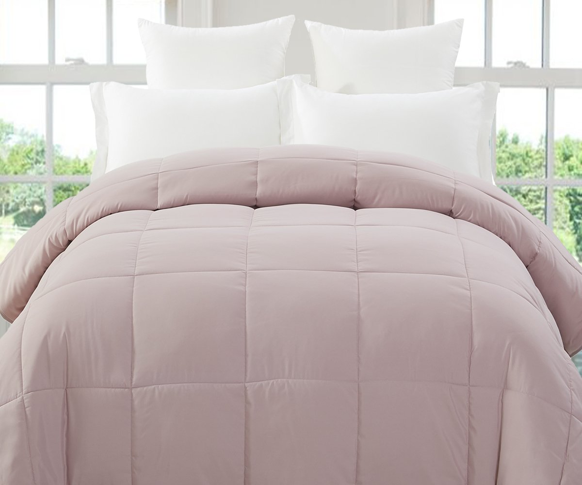 Down Alternative Comforter (Plum Gray, Twin) - All Season Comforter - by Natural Comfort
