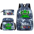 thumbnail image 3 of Three-piece Set Garten Of Banban Game Peripheral Two-dimensional Backpack Student Schoolbag Shoulder Bag Pencil Case, 3 of 5
