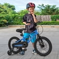 thumbnail image 4 of Costway Vélo pour Enfant de 16 Pouces avec Guidon et Selle Réglables, Freins à Disque Doubles, Bleu, 4 of 10