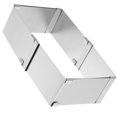thumbnail image 3 of Square Mousse Mold Stainless Steel Cake Ring Mousse Cutter Cake Mold Dessert Ring Pastry Mould Baking Tool (Silver), 3 of 7