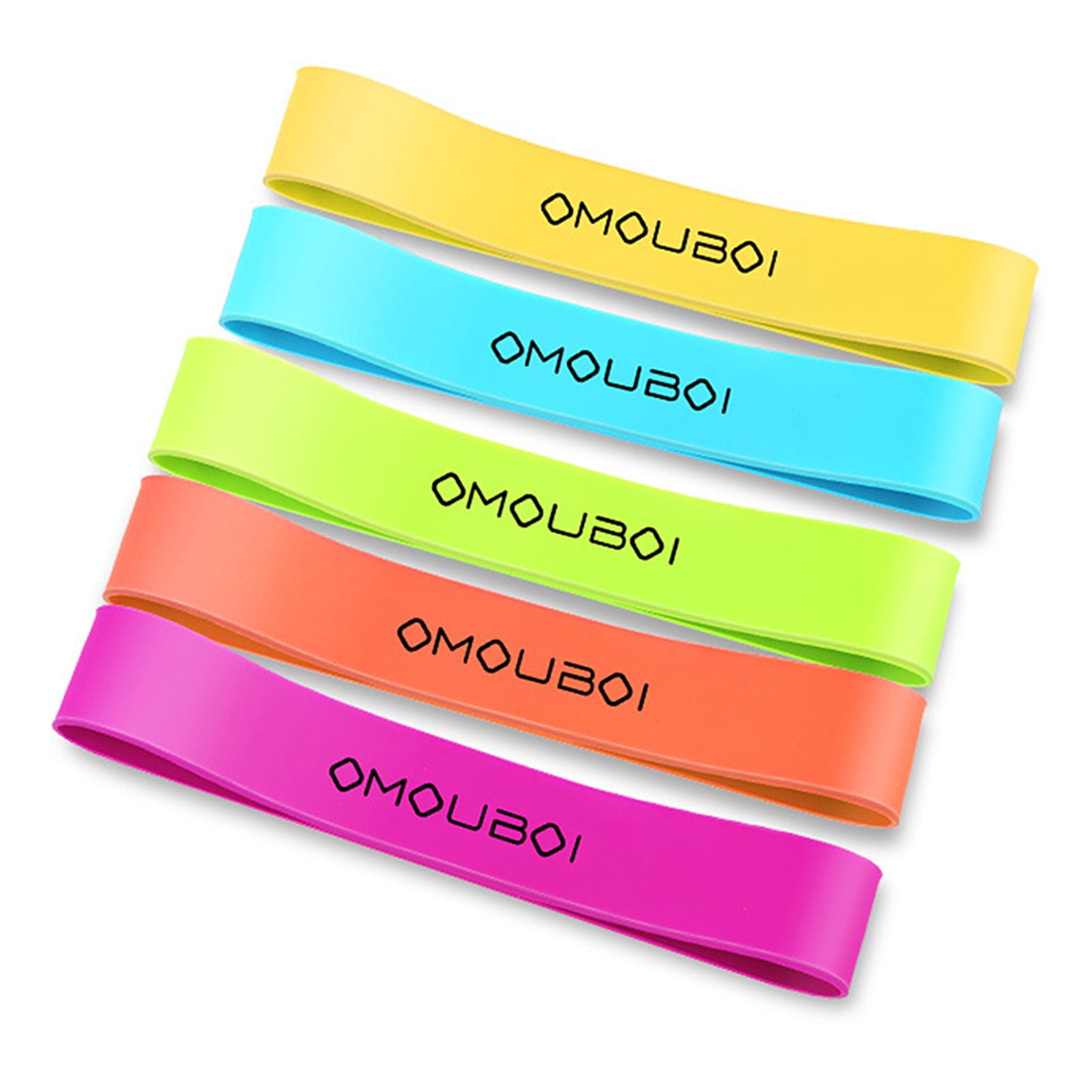 Pack of 5 Resistance Loop Bands Exercise Bands with Carry