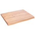 thumbnail image 2 of vidaXL Table Top Light Brown 60x50x(2-4) cm Treated Solid Wood Live Edge, 2 of 5