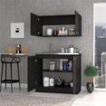 thumbnail image 4 of FM FURNITURE Perseus Countertop Engineered Wood Cabinet Set in Black, 4 of 8