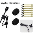 thumbnail image 3 of Omnidirectional Lavalier Lapel Clip Mic 3.5mm 3Pin 4-Pin Xlr for Wireless System M(for Mipro), 3 of 4