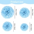 thumbnail image 4 of tredstone Boule de Fleurs en Papier Bleu Ciel 6201, 4 of 9