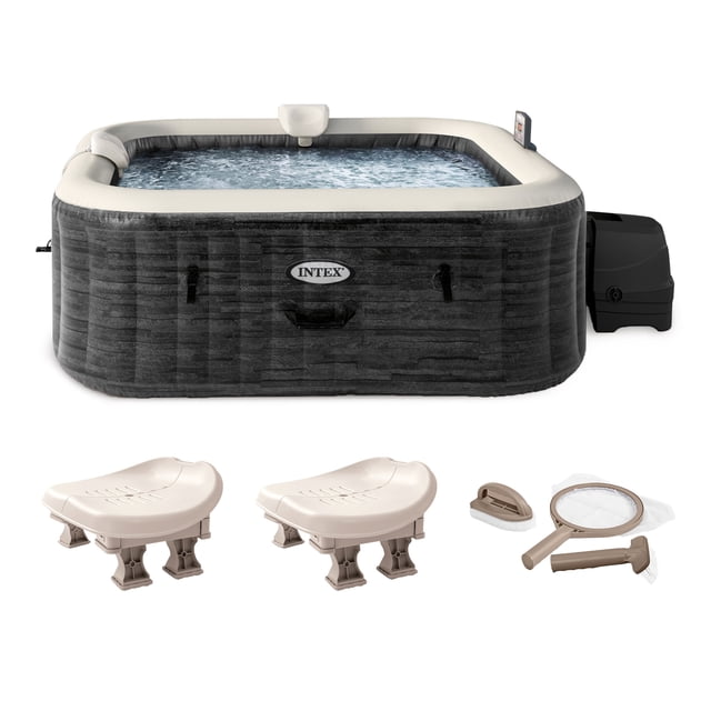 Intex PureSpa Spa Gonflable, Trousse d'Entretien et Siège Amovible (Lot de 2)