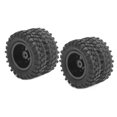 thumbnail image 2 of FLAMEEN 1/10 Pneu de Roue, 2Pcs RC Pneus Arrière pour Accessoires RC pour WPL D12 1/10 Camions RC, 2 of 8