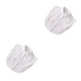 thumbnail image 3 of QualitChoice Simple Design Solid Color False Collar Formal Fashion Chiffon Fake Half Shirt Decorative Detachable Lapel Clothing Decor White Stand 2PCS, 3 of 6