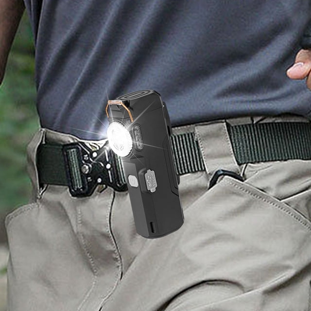 SuoKom Usb Lighter Outdoor Lighter with Flashlight Windproof Electric Lighter Recharge Gadgets