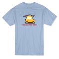 thumbnail image 1 of T-shirt Bleu Pâle pour Homme avec Citation « I'm In Vacation Mode » et Graphique de Voiture de Vacances, 1 of 1