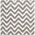 thumbnail image 4 of Safavieh Barcelona Carmella Zigzag Stripes Shag Area Rug, 4 of 7
