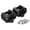 Noir, variante sur Miangastore Support de Guidon en Aluminium 1 Paire pour Atv et Dirt Bike en Gris