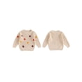 thumbnail image 2 of FOCUSNORM Chandail pour Bébé Fille à Manches Longues, Col Rond, Fleur, Tricot Chaud d'Hiver, Chandail, Vêtements pour Nourrisson, 2 of 9