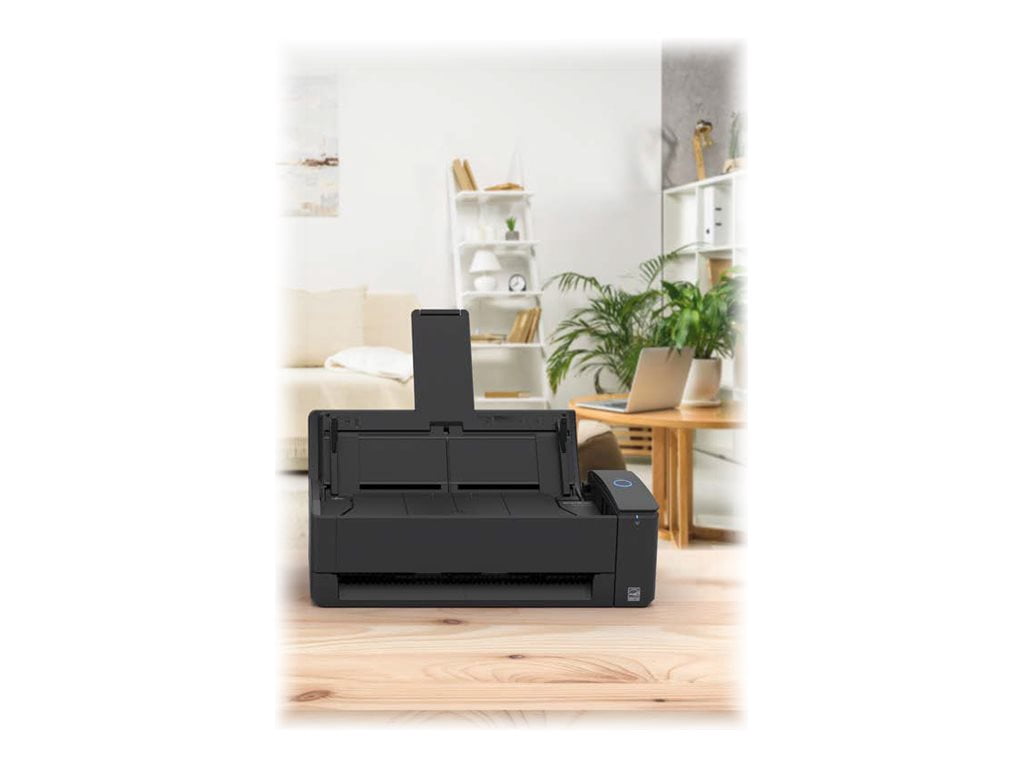 Ricoh ScanSnap iX1300 Document couleur double face sans fil ou USB compact, scanner photo et reçu avec alimentateur automatique de documents et alimentateur manuel pour Mac ou PC, noir