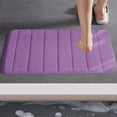thumbnail image 5 of Fridja Memory Foam Bath Mat Rug, 24" x 16", Ultra Soft and Non-Slip Bathroom Rugs, Water Absorbent and Machine Washable Bath Rug for Bathroom, Shower, and Tub, Purple, 5 of 5